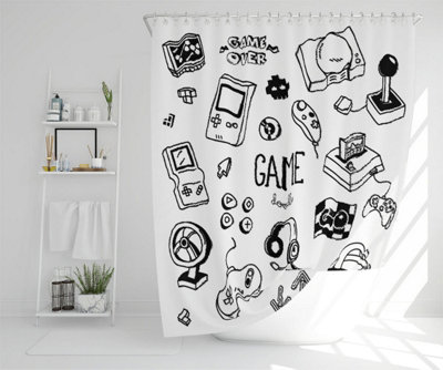 Game doodles (Shower Curtain) / Default Title Price Comparisons | Compare The Build