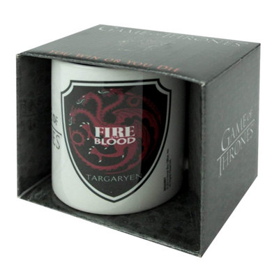 Game of Thrones Fire & Blood Targaryen Mug Red/Black/White (One Size)