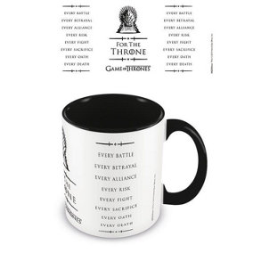 Game of Thrones For The Throne Mug White/Black (One Size)
