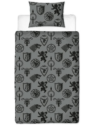 Official Game Of Thrones Iconic Single Duvet Set - Made in Barnet Marketplace
