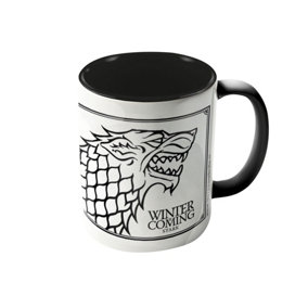 Game of Thrones Stark Mug White/Black (One Size)