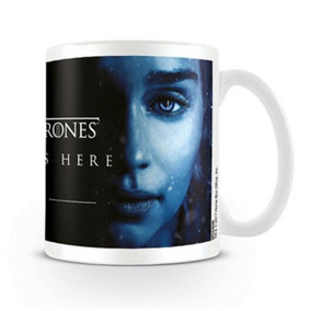 Game of Thrones Winter Is Here Daenerys Mug White/Blue/Black (One Size)