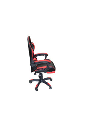 Gaming Chair Black and Red with Foot Rest