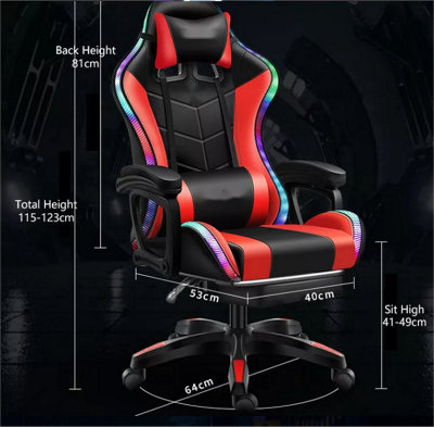 Led gaming deals chair cheap