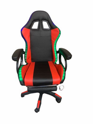 Gaming chair best sale with leds