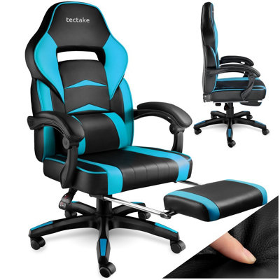 Gaming Chair Comodo - ergonomic shape, footrest, adjustable backrest ...