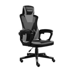 Gaming Chair for Adult Ergonomic Office Chairs Lumbar Support High Back Swivel Racing Style with Height Adjustable and Headrest