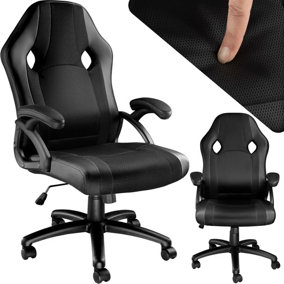 Gaming Chair Goodman - ergonomic shape, thick padding - black
