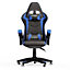 Gaming Chair Racing Style Ergonomic High Back Computer Chair with Height Adjustment, Headrest and Lumbar Support(Black&Blue)