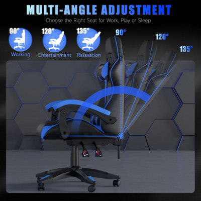Gaming Chair Racing Style Ergonomic High Back Computer Chair with ...