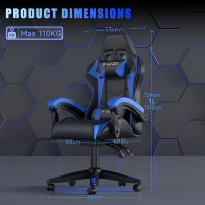 Gaming Chair Racing Style Ergonomic High Back Computer Chair with ...