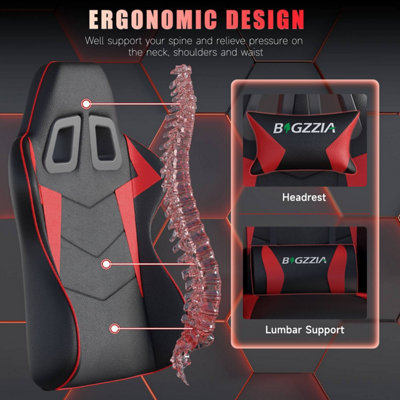 Gaming Chair Racing Style Ergonomic High Back Computer Chair with ...
