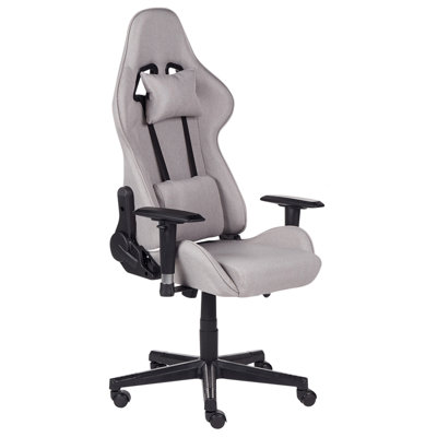 Gaming Chair Swivel WARRIOR Light Grey