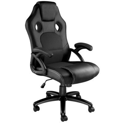 Gaming Chair Tyson - ergonomic shape, thick padding - black