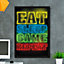 Gaming Eat Sleep Game Repeat 61 x 91.5cm Maxi Poster