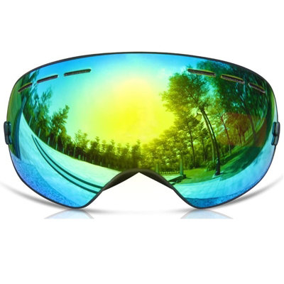 Ganzton Ski Snowboard Goggles Double Lens UV Protection AntiFog for