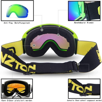 Cheap Ski Goggles Non-slip UV Protection