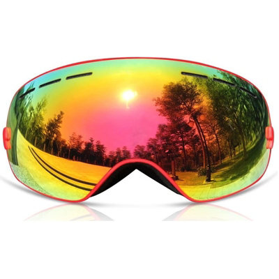 Snowboard goggles store double lens