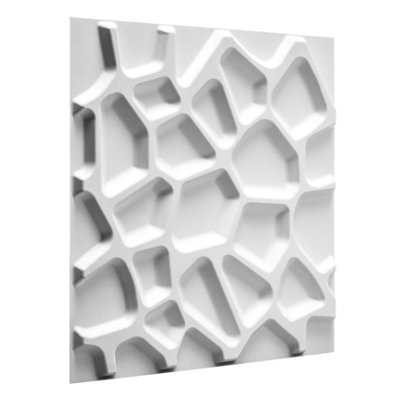 Gaps Design 3D Wall Panels Off White - 12 Boards 50x50cm Wall Panels ...