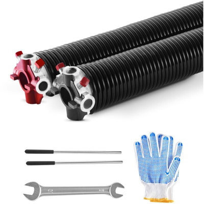 Garage Door Torsion Springs 0.234X2X31in 16000 Cycles Black Coated with ...