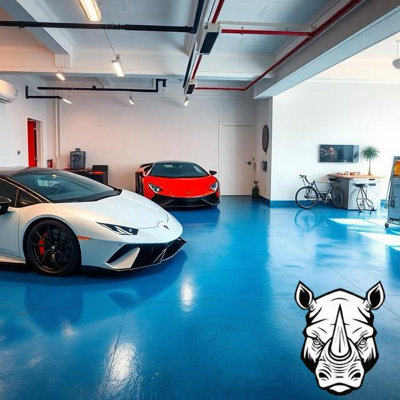 GARAGE FLOOR PAINT DARK GREY 10L  EXTREMELY DURABLE QUICK 3 HOUR DRY TIME FROM RHINO PAINTS  FREE NEXT WORKING DAY DELIVERY