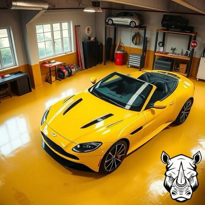 GARAGE FLOOR PAINT DARK GREY 10L  EXTREMELY DURABLE QUICK 3 HOUR DRY TIME FROM RHINO PAINTS  FREE NEXT WORKING DAY DELIVERY