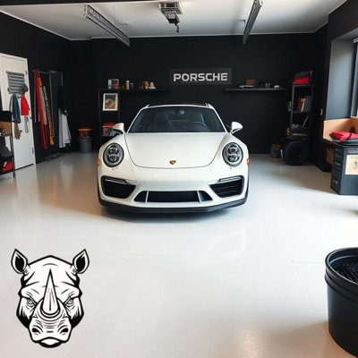 GARAGE FLOOR PAINT DARK GREY 10L  EXTREMELY DURABLE QUICK 3 HOUR DRY TIME FROM RHINO PAINTS  FREE NEXT WORKING DAY DELIVERY