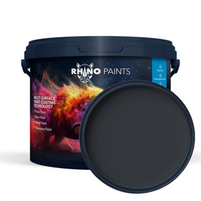GARAGE FLOOR PAINT DARK GREY 10L  EXTREMELY DURABLE QUICK 3 HOUR DRY TIME FROM RHINO PAINTS