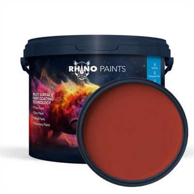 GARAGE FLOOR PAINT RED 10L EXTREMELY DURABLE QUICK 3 HOUR DRY TIME FROM RHINO PAINTS