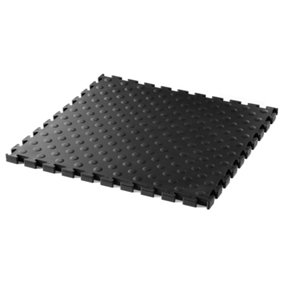 Garage Floor Tile Company Black Utility 5mm Studded Tile (Price Per M²)