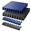 Garage Floor Tile Company X Joint 19m² Single Garage Bundle in Blue & Graphite