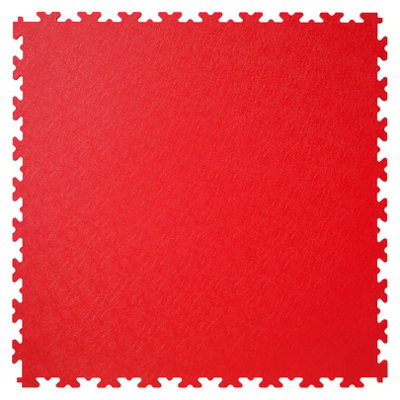 Garage Floor Tile Company X Joint 19m² Single Garage Bundle in Red
