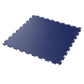 Garage Floor Tile Company X Joint - Blue 7mm Interlocking Floor Tile (Price Per M²)