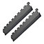 Garage Floor Tile Company X Joint Interlocking Edge Ramp Black (Per 1 Linear Metre)