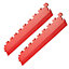 Garage Floor Tile Company X Joint Interlocking Edge Ramp Red (Per 1 Linear Metre)