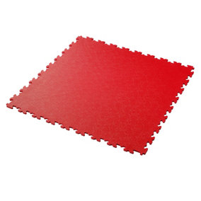 Garage Floor Tile Company X Joint - Red 7mm Interlocking Floor Tile (Price Per M²)
