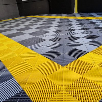 Garage Goals Superior Strength Yellow Vented Rib Tile