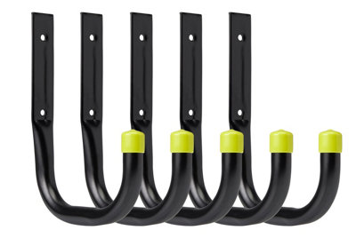 Garage Hooks 11cm, 30kg Load per Hook, for Storing DIY Garden