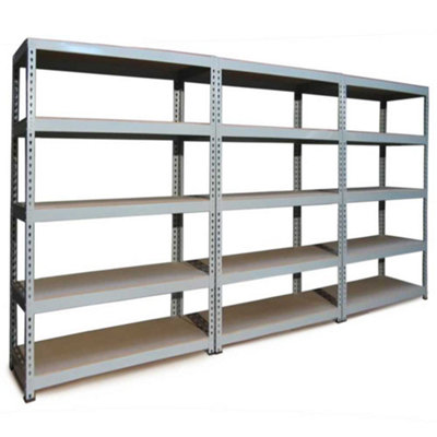 Garage Shelving / 120cm Grey Shed Shelves / Extra Wide Warehouse Storage Racking