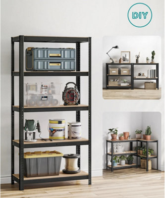 Garage Shelving, 5-Tier Storage Rack, 180 x 90 x 40 cm, Max. Load 875 kg (175 kg per Tier), Shelving Unit, Adjustable Shelves