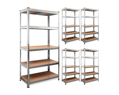 Garage Shelving 90cm Wide & 180cm High Heavy Duty 5 Tier Multipurpose Metal Racking Unit  / Warehouse Shelving Storage - 7