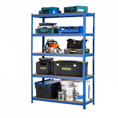 Garage Shelving Units / Racking 5 Levels 1800mm H x 1200mm W x 450mm D