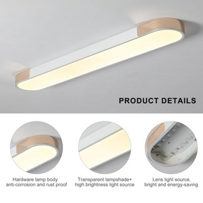 Gararm Gold Modern LED Ceiling Light Dimmable Ceiling Lamp with Remote ...