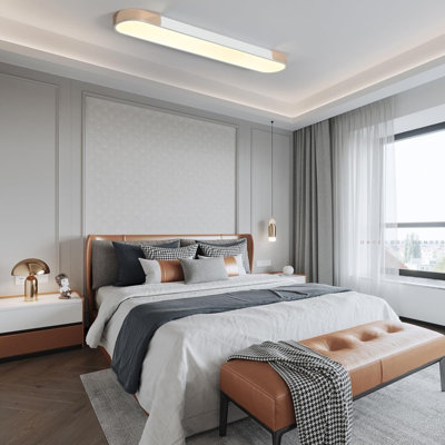 Gararm Gold Modern LED Ceiling Light Dimmable Ceiling Lamp with Remote ...