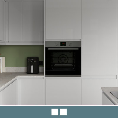 View Garcinia slab style in the colour light grey with a gloss finish.