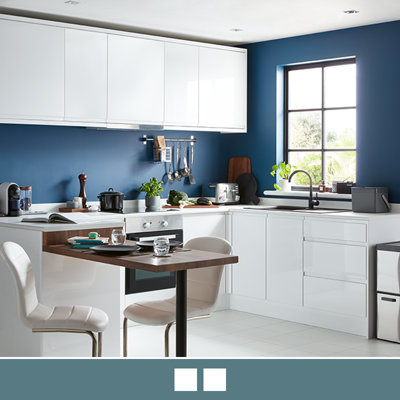 Garcinia Gloss White Integrated Handle