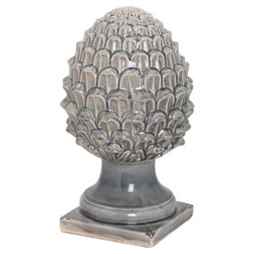 Garda Decorative Acorn - Ceramic - L20 x W20 x H35 cm - Grey