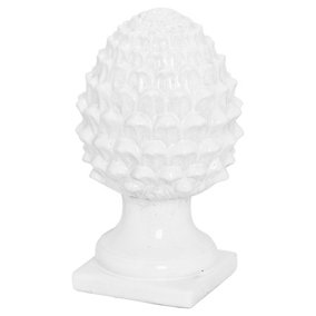 Garda Decorative Acorn - Ceramic - L20 x W20 x H35 cm - White