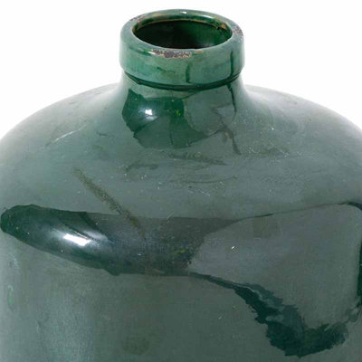 Garda Emerald Glazed Chive Vase - Ceramic - L23 x W23 x H23 cm - Green - 3