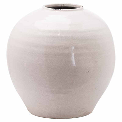 Garda Glazed Large Regola Vase - Ceramic - L37 x W37 x H38 cm - White